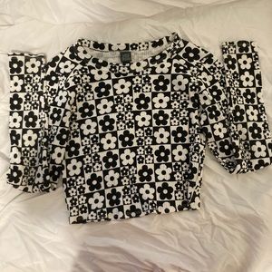 SMALL RETRO CROPPED LONG SLEEVE SHIRT